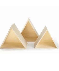 Graine Créative Bibliothèques Et étagères Enfant 3 étagères Triangles En Bois