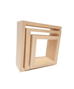 Graine Créative Bibliothèques Et étagères Enfant 3 Petites étagères Carrées En Bois 22 X 22 X 8 Cm -Armoires enfant Soldes 3 petites etageres carrees en bois 22 x 22 x 8 cm 1