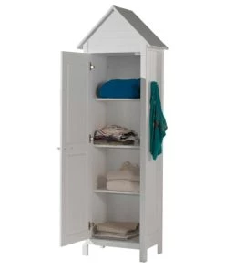 Vipack Armoires Enfant Armoire 1 Porte Beachhouse Blanc -Armoires enfant Soldes armoire 1 porte beachhouse blanc 2