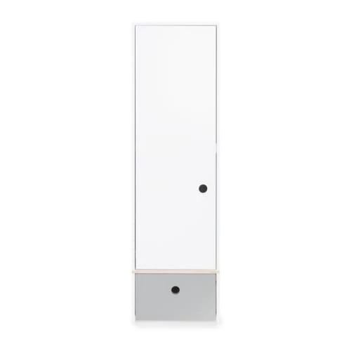 Wookids Armoires Enfant Armoire 1 Porte Façade Tiroir Gris Perle 3 Wookids Armoires Enfant Armoire 1 Porte Façade Tiroir Gris Perle