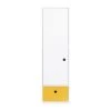 Wookids Armoires Enfant Armoire 1 Porte Façade Tiroir Jaune