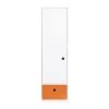 Wookids Armoires Enfant Armoire 1 Porte Façade Tiroir Orange