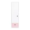 Wookids Armoires Enfant Armoire 1 Porte Façade Tiroir Rose Pastel -Armoires enfant Soldes armoire 1 porte facade tiroir rose pastel