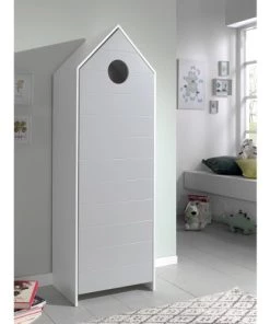 Vipack Armoires Enfant Armoire 1 Porte Gris -Armoires enfant Soldes armoire 1 porte gris 7