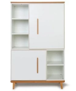 Wookids Armoires Enfant Armoire 147cm 2 Portes Blanc