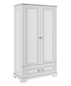 Bellamy Armoires Enfant Armoire 2 Portes 1 Tiroir Blanc