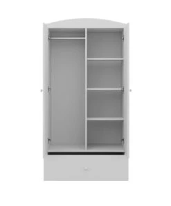 Kocot Kids Armoires Enfant Armoire 2 Portes 1 Tiroir Blanc -Armoires enfant Soldes armoire 2 portes 1 tiroir blanc 8