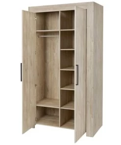 Altobuy Armoires Enfant Armoire 2 Portes 118cm Aspect Bois Clair -Armoires enfant Soldes armoire 2 portes 118cm aspect bois clair 2