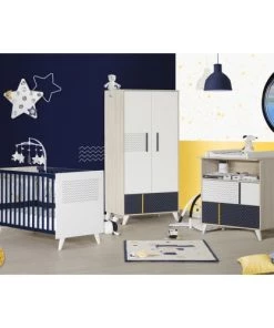 Sauthon Armoires Enfant Armoire 2 Portes 178x86x57cm Blanc -Armoires enfant Soldes armoire 2 portes 178x86x57cm blanc 3