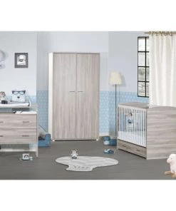 Sauthon Armoires Enfant Armoire 2 Portes 188x56x103cm Gris Foncé -Armoires enfant Soldes armoire 2 portes 188x56x103cm gris fonce 4