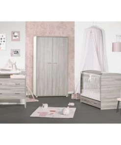 Sauthon Armoires Enfant Armoire 2 Portes 188x56x103cm Gris Foncé -Armoires enfant Soldes armoire 2 portes 188x56x103cm gris fonce 5