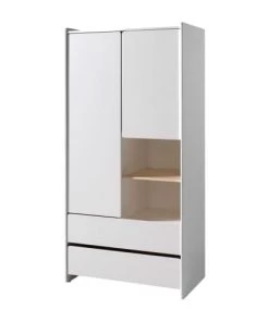 Vipack Armoires Enfant Armoire 2 Portes Blanc