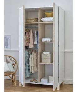 Galipette Armoires Enfant Armoire 2 Portes Blanc -Armoires enfant Soldes armoire 2 portes blanc 2