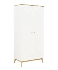 Bopita Armoires Enfant Armoire 2 Portes Blanc Chêne