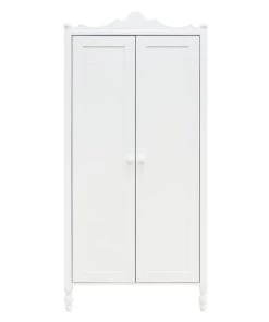 Bopita Armoires Enfant Armoire 2-portes Blanc En MDF Et Hêtre -Armoires enfant Soldes armoire 2 portes blanc en mdf et hetre 2