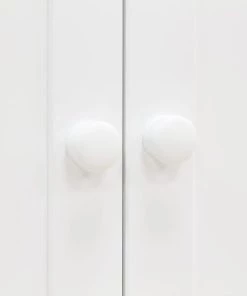 Bopita Armoires Enfant Armoire 2-portes Blanc En MDF Et Hêtre -Armoires enfant Soldes armoire 2 portes blanc en mdf et hetre 3