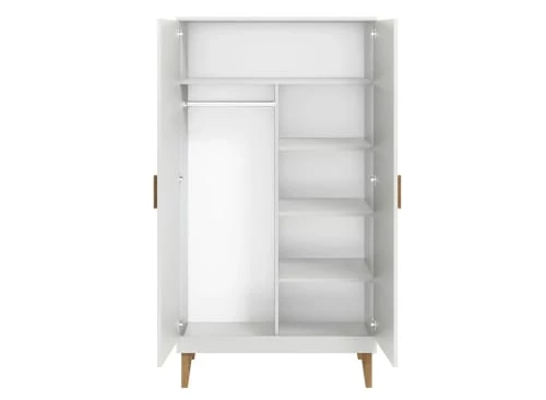 Nateo Concept Armoires Enfant Armoire 2 Portes Blanc Et Chêne 4 Nateo Concept Armoires Enfant Armoire 2 Portes Blanc Et Chêne – Image 2