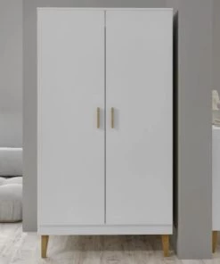 Nateo Concept Armoires Enfant Armoire 2 Portes Blanc Et Chêne 8 Nateo Concept Armoires Enfant Armoire 2 Portes Blanc Et Chêne -Armoires enfant Soldes armoire 2 portes blanc et chene 2
