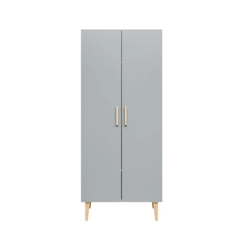 Bopita Armoires Enfant Armoire 2 Portes Blanc Gris 4 Bopita Armoires Enfant Armoire 2 Portes Blanc Gris – Image 2