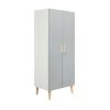 Bopita Armoires Enfant Armoire 2 Portes Blanc Gris -Armoires enfant Soldes armoire 2 portes blanc gris