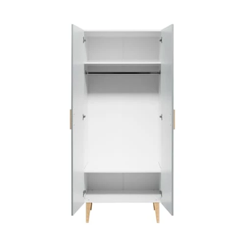 Bopita Armoires Enfant Armoire 2 Portes Blanc Gris 5 Bopita Armoires Enfant Armoire 2 Portes Blanc Gris – Image 3