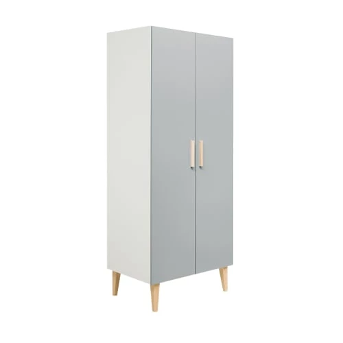 Bopita Armoires Enfant Armoire 2 Portes Blanc Gris 3 Bopita Armoires Enfant Armoire 2 Portes Blanc Gris