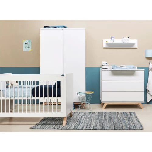 Bopita Armoires Enfant Armoire 2 Portes Blanc Naturel 4 Bopita Armoires Enfant Armoire 2 Portes Blanc Naturel – Image 2