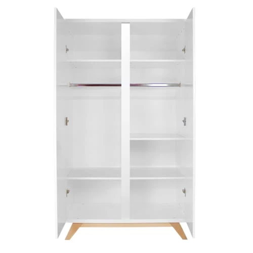 Bopita Armoires Enfant Armoire 2 Portes Blanc Naturel 5 Bopita Armoires Enfant Armoire 2 Portes Blanc Naturel – Image 3