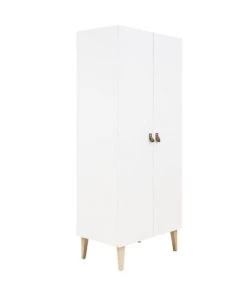 Bopita Armoires Enfant Armoire 2 Portes Blanc Naturel Naturel