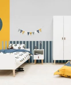 Bopita Armoires Enfant Armoire 2 Portes Blanc Naturel Naturel -Armoires enfant Soldes armoire 2 portes blanc naturel naturel 5