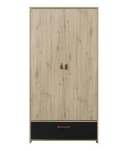 Gami Armoires Enfant Armoire 2 Portes Effet Bois Marron Avec 1 Tiroir Chêne Noir 10 Gami Armoires Enfant Armoire 2 Portes Effet Bois Marron Avec 1 Tiroir Chêne Noir -Armoires enfant Soldes armoire 2 portes effet bois marron avec 1 tiroir chene noir 3