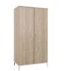 Galipette Armoires Enfant Armoire 2 Portes En Bois Imitation Chêne Blond 58cm