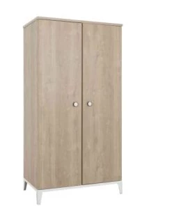 Galipette Armoires Enfant Armoire 2 Portes En Bois Imitation Chêne Blond 58cm