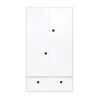 Wookids Armoires Enfant Armoire 2 Portes Façade Tiroir Blanc