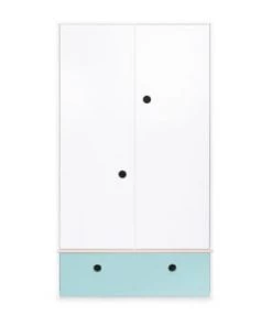 Wookids Armoires Enfant Armoire 2 Portes Façade Tiroir Fushia -Armoires enfant Soldes armoire 2 portes facade tiroir bleu ciel 13