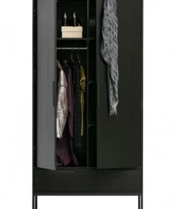 Woood Armoires Enfant Armoire 2 Portes Gris -Armoires enfant Soldes armoire 2 portes gris 7