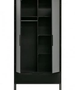 Woood Armoires Enfant Armoire 2 Portes Gris -Armoires enfant Soldes armoire 2 portes gris 9