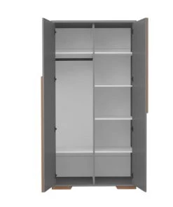 Pinio Armoires Enfant Armoire 2 Portes Gris Naturel -Armoires enfant Soldes armoire 2 portes gris naturel 1