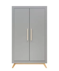 Bopita Armoires Enfant Armoire 2 Portes Gris Naturel Naturel -Armoires enfant Soldes armoire 2 portes gris naturel naturel 3