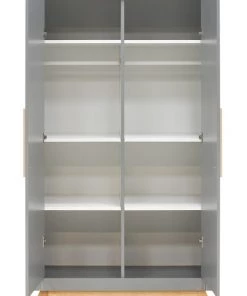 Bopita Armoires Enfant Armoire 2 Portes Gris Naturel Naturel -Armoires enfant Soldes armoire 2 portes gris naturel naturel 5