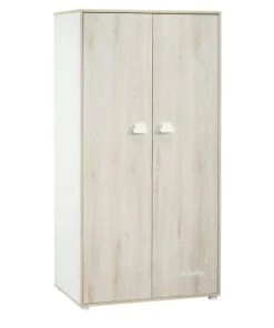 Sauthon Armoires Enfant Armoire 2 Portes Hêtre 168x85x57cm En Bois Beige -Armoires enfant Soldes armoire 2 portes hetre 168x85x57cm en bois beige 4