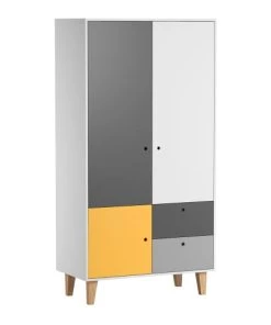 Vox Armoires Enfant Armoire 2 Portes Jaune