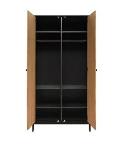 Bopita Armoires Enfant Armoire 2 Portes Noir Naturel Naturel -Armoires enfant Soldes armoire 2 portes noir naturel naturel 2