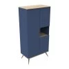 Sauthon Original Armoires Enfant Armoire 3 Portes 1 Niche 209x101x57cm Bleu -Armoires enfant Soldes armoire 3 portes 1 niche 209x101x57cm bleu