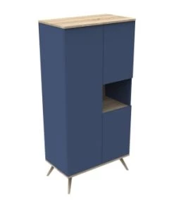 Sauthon Original Armoires Enfant Armoire 3 Portes 1 Niche 209x101x57cm Gris -Armoires enfant Soldes armoire 3 portes 1 niche 209x101x57cm bleu 4