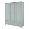 Bellamy Armoires Enfant Armoire 3 Portes 2 Tiroirs Gris 2 Bellamy Armoires Enfant Armoire 3 Portes 2 Tiroirs Gris -Armoires enfant Soldes armoire 3 portes 2 tiroirs gris