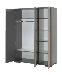 Vipack Armoires Enfant Armoire 3 Portes Anthracite -Armoires enfant Soldes armoire 3 portes anthracite 2