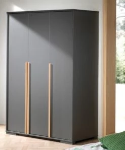 Vipack Armoires Enfant Armoire 3 Portes Anthracite -Armoires enfant Soldes armoire 3 portes anthracite 3