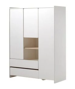 Vipack Armoires Enfant Armoire 3 Portes Blanc