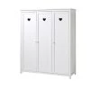 Vipack Armoires Enfant Armoire 3 Portes Blanc